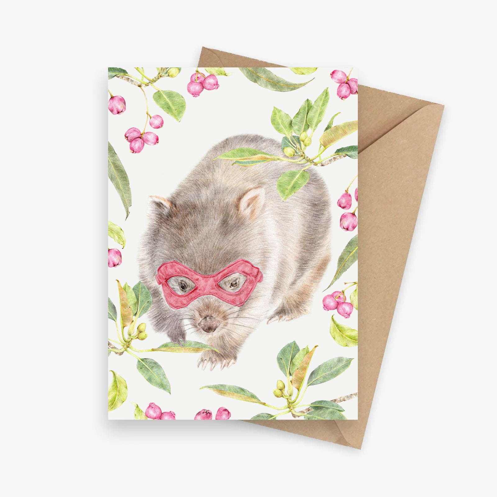 Super wombat kids birthday card